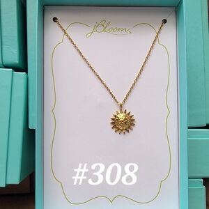 Gold Stainless Sunflower Necklace